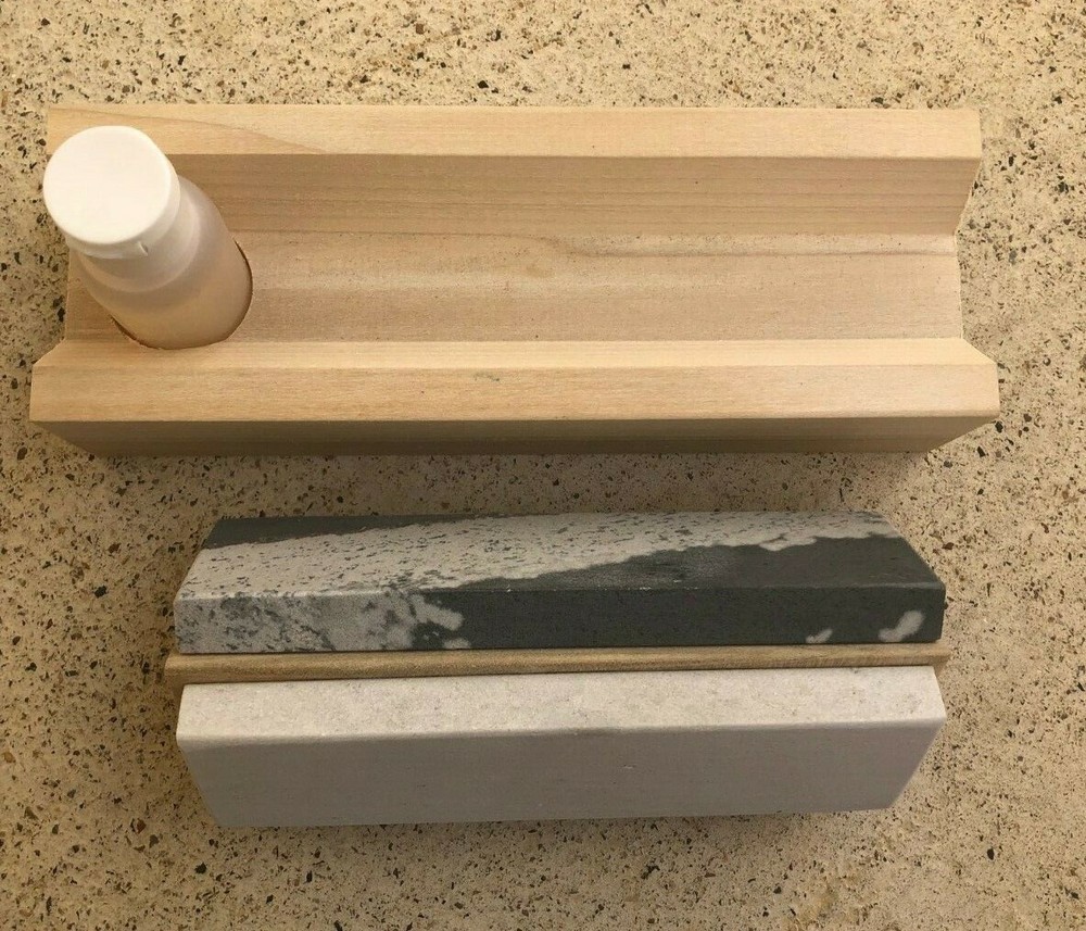 Tri 6 Arkansas Knife Sharpening Stone Kit