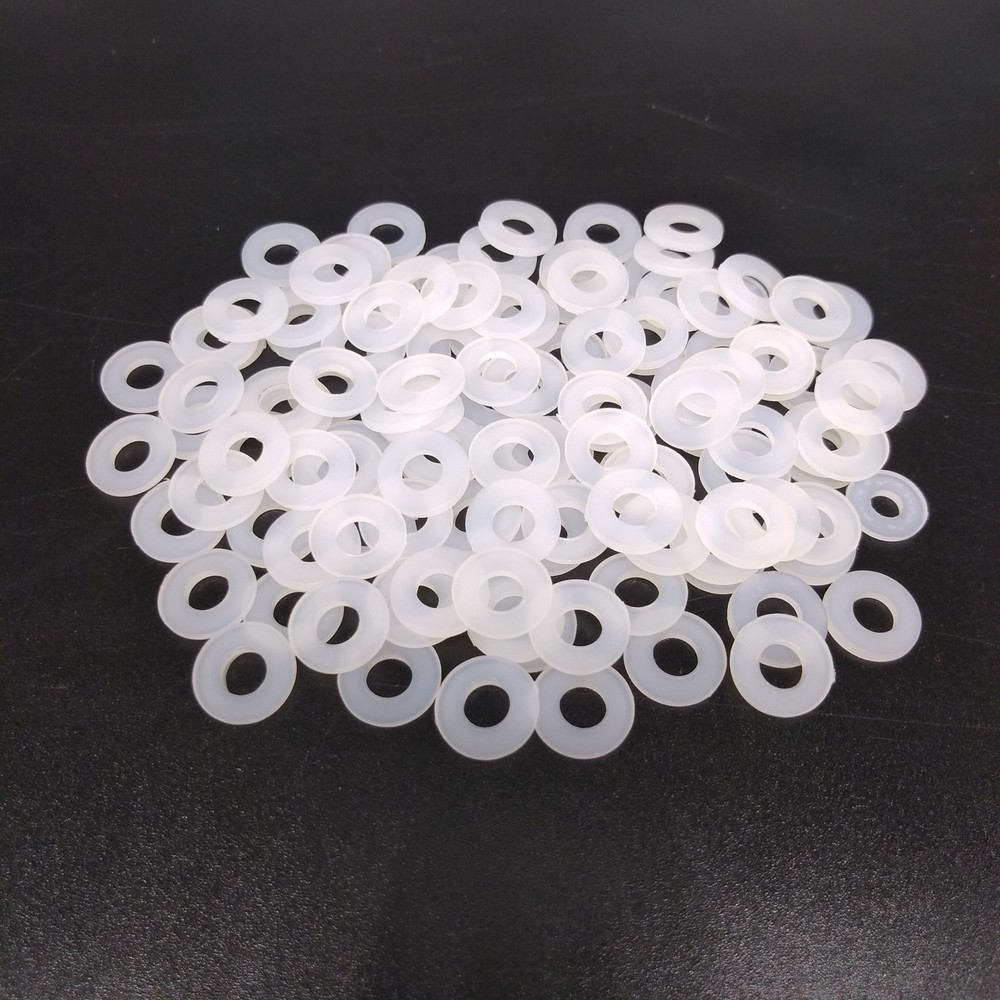 1000pcs M3 White Nylon Flat Washers