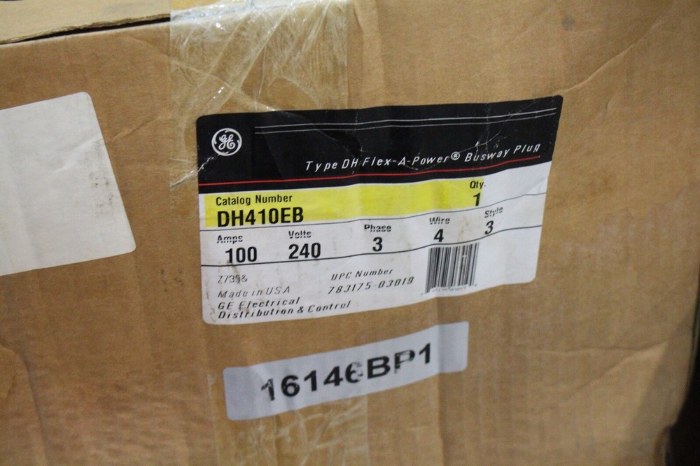 NEW GE Busway Plug Flex-A-Power DH410EB 100A 240V 3PH