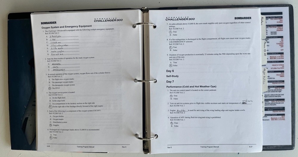Bombardier Challenger 300 Training Program Manual