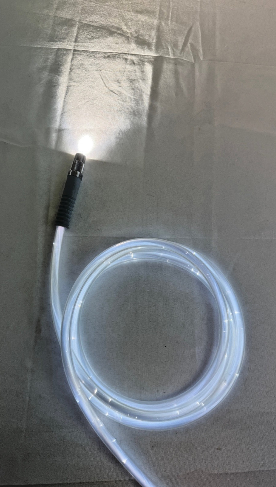 Stryker 233-050-064 Fiber Optic Light Cord 5mm x 9.5' Clear Case Endoscopy