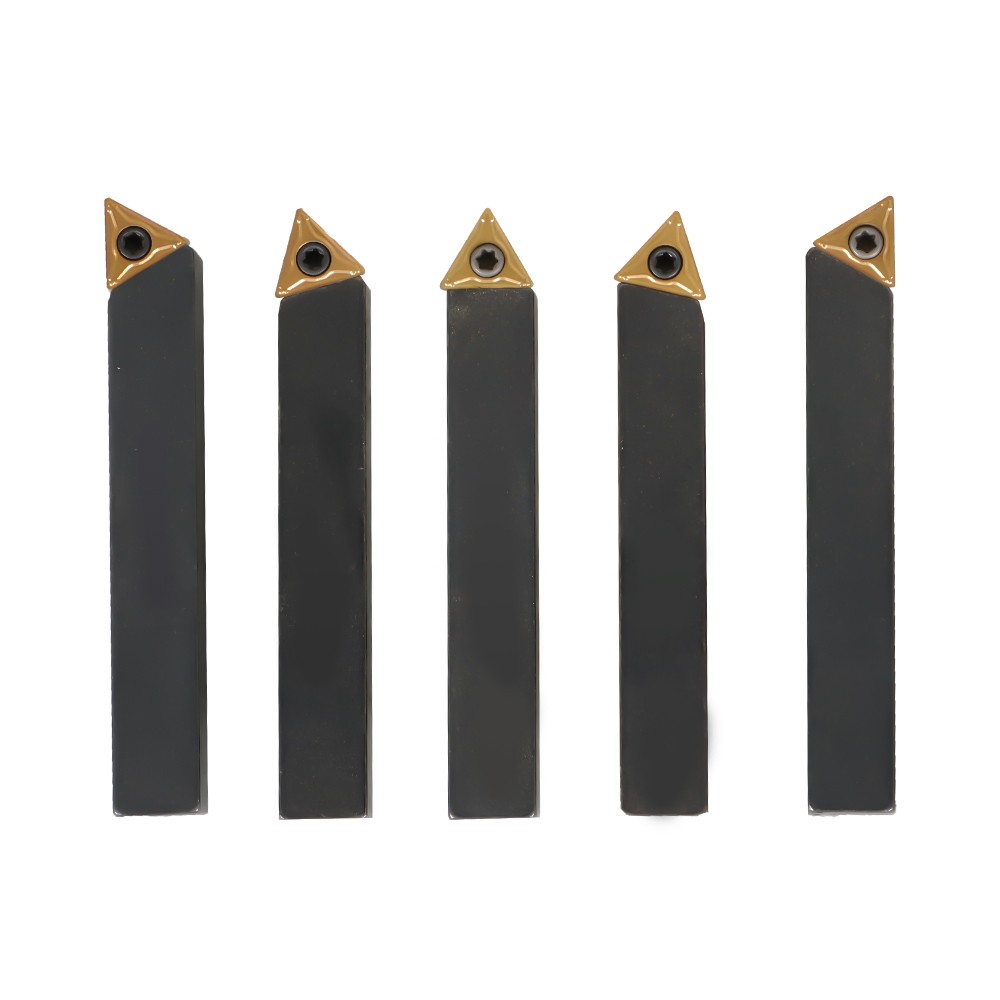5Pack 3/8" Indexable Carbide Turning Inserts Holder Set for Machining Lathes