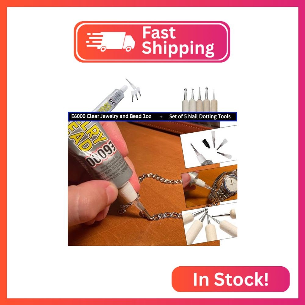 E6000 Jewelry and Bead Adhesive Bundle: Includes 4 Precision Applicator Tips and