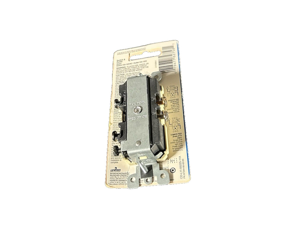 🔥Leviton 5225-I Ivory Combination Single-Pole Toggle Switch ~ 50 Units