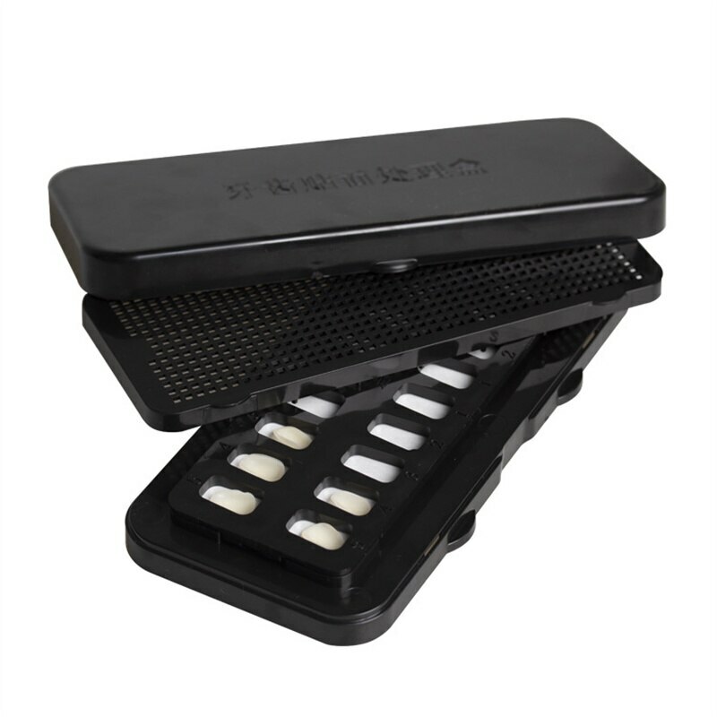 Patch Tooth Box Dental Ceramic Veneer Denture Storage Sterilization Box