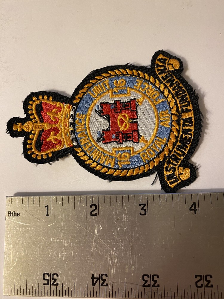 ROYAL AIR FORCE 1616 Maintenance Unit Patch 4”x3” EUC