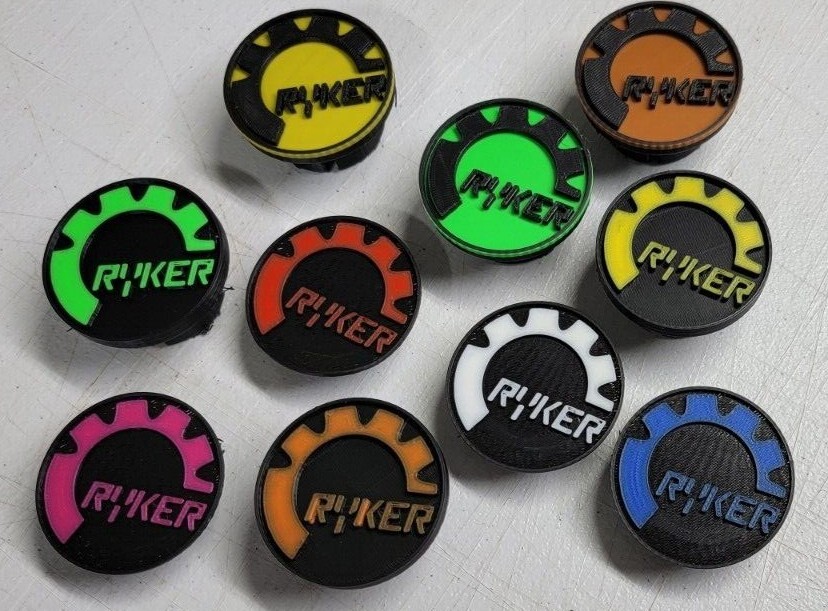 *****SALE***** Canam Ryker Rim Caps "Ryker" 600cc 900cc  3D Printed Ryker Rally