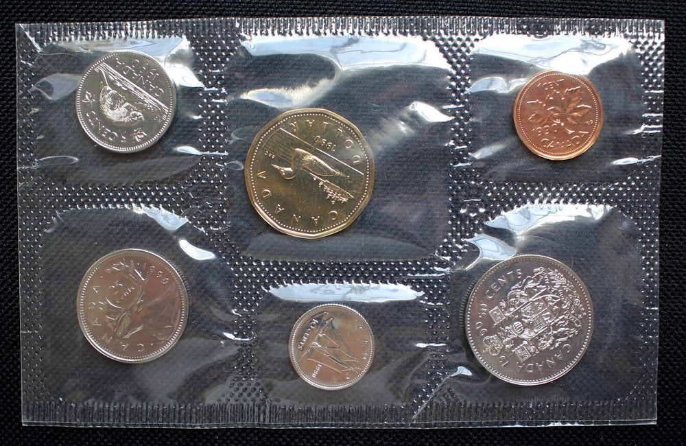 1990 CANADA PROOFLIKE 6-COIN SET - UNCIRCULATED w/COA & Envelope
