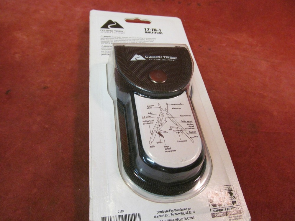 NEW SEALED OZARK TRAIL 17-1 MULTITOOL WITH SHEATH