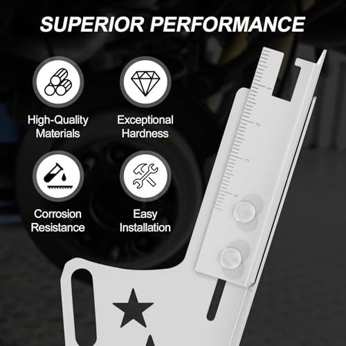 2-Pack Wheel Alignment Tool Plates, Adjustable 3-in-1 Toe & Camber Alignment Kit