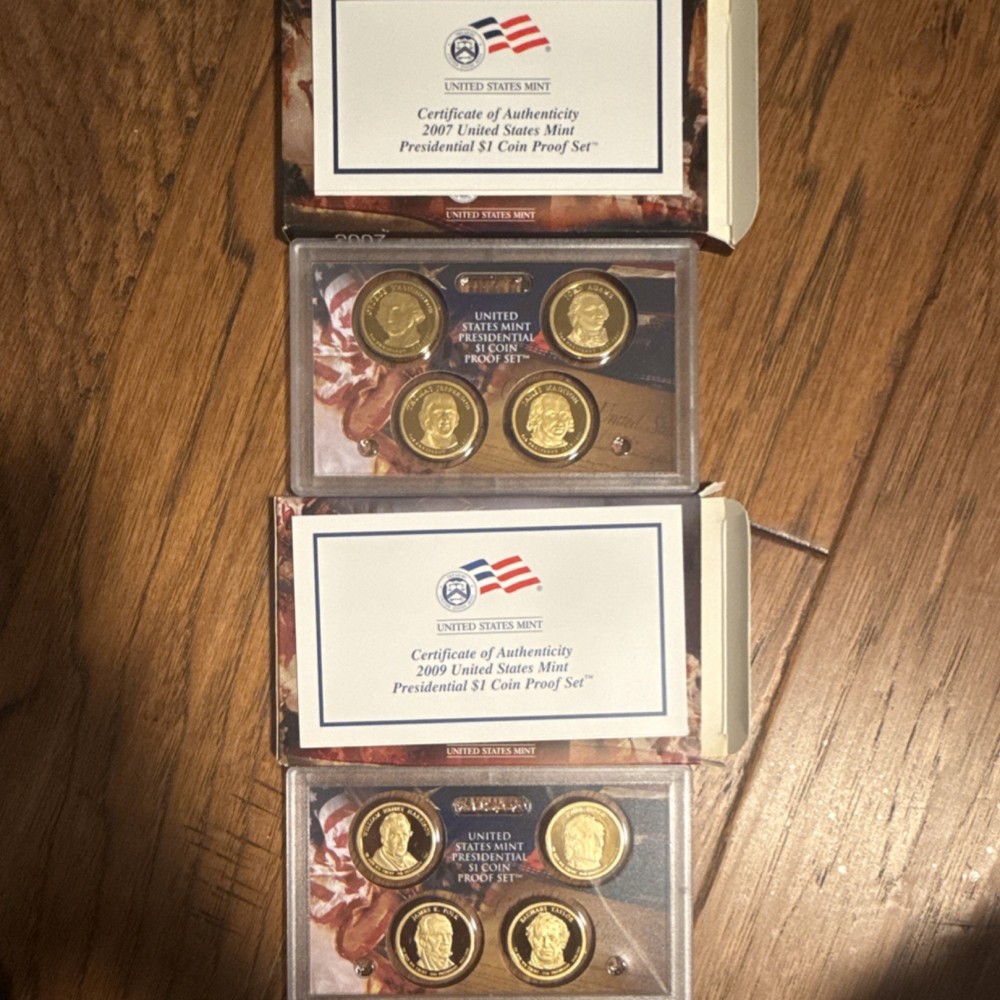 US Mint Proof & Uncirculated Coin Sets Commemorative Silver Dollars 2008-2012