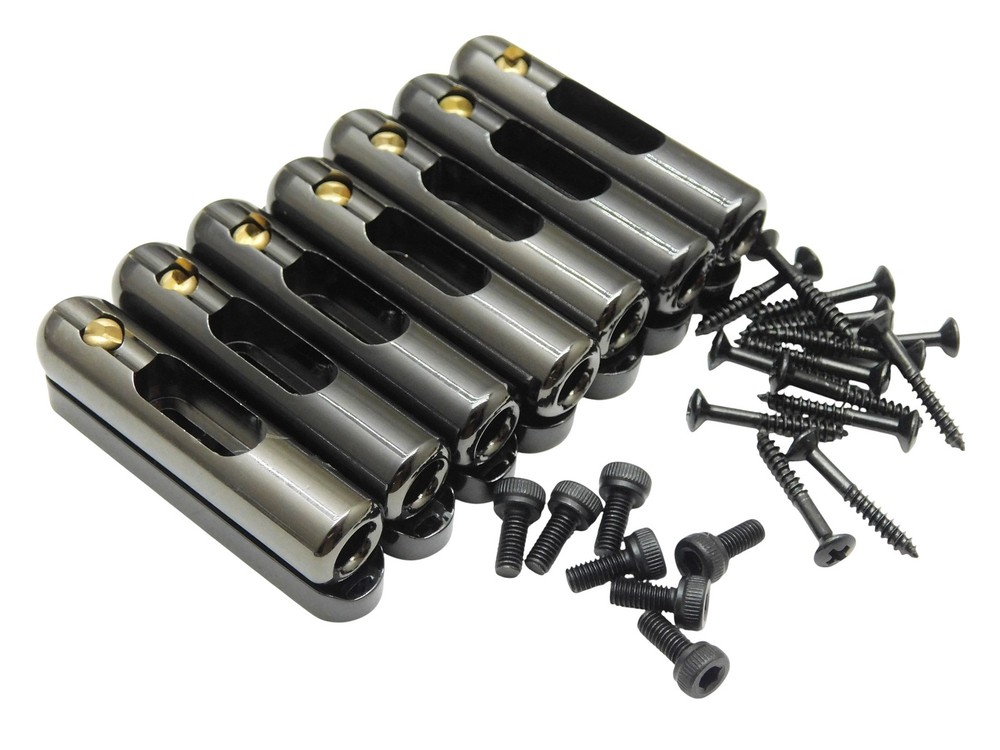 Solid Brass Non-tremolo Individual Single String Bridge Saddles 6 or 7