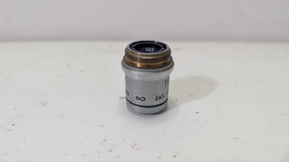10X AO Plan Achro Objective CAT 1019 Microscope American Optical 10/.25