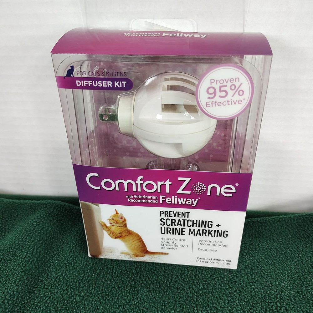 Comfort Zone Feliway Cat Pheromone Diffuser Plug-In Replacement Unit No Refill