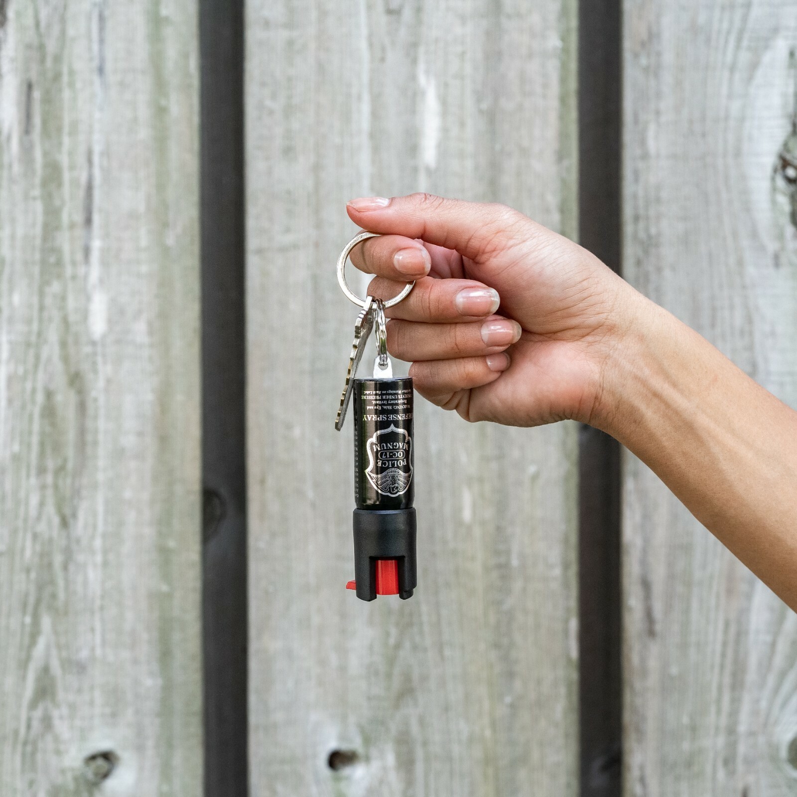 2 Police Magnum pepper spray .50oz keyring keychain defense security protection