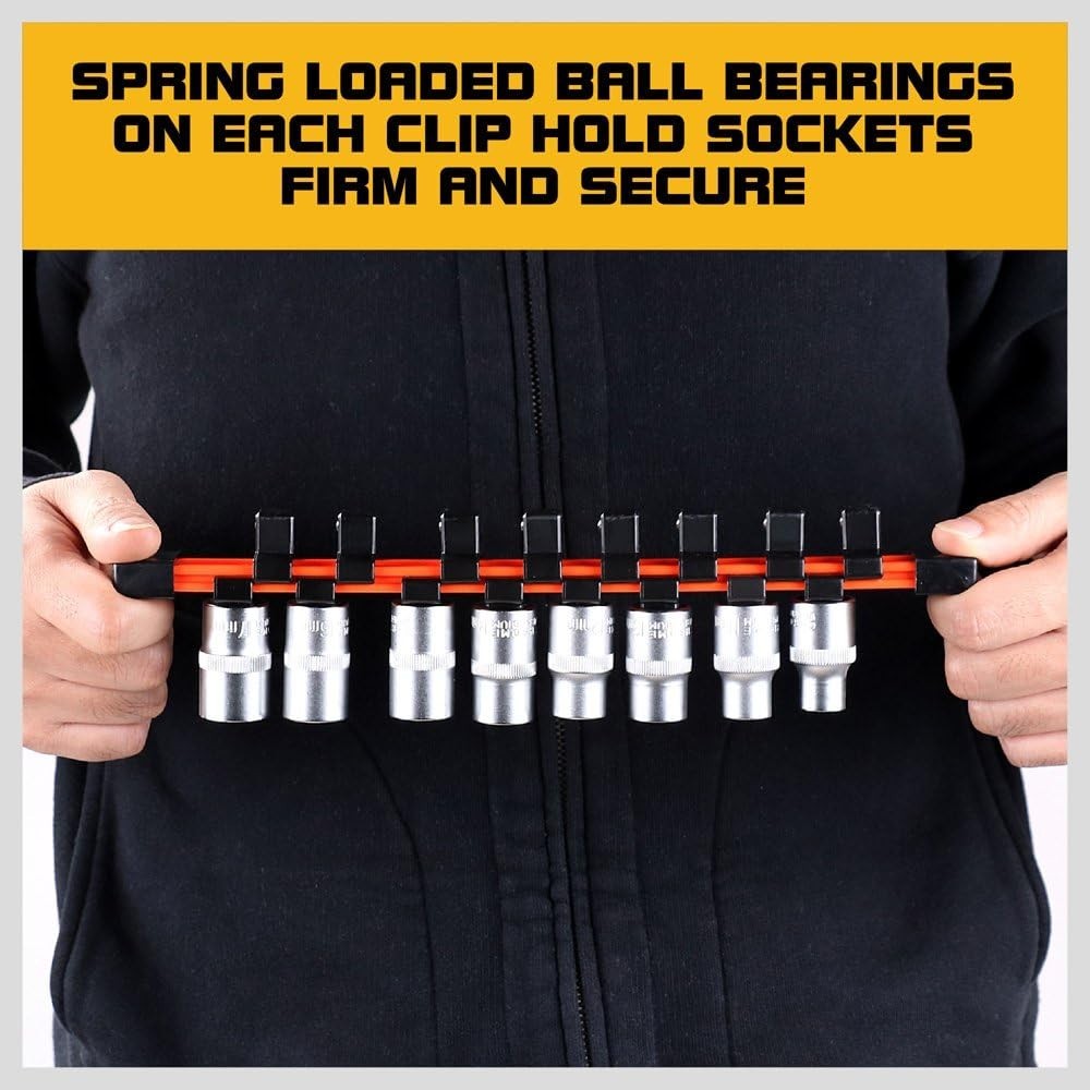 Double-Sided 3-Pc Socket Holder Set - Compatible with Major Brands & Sizes