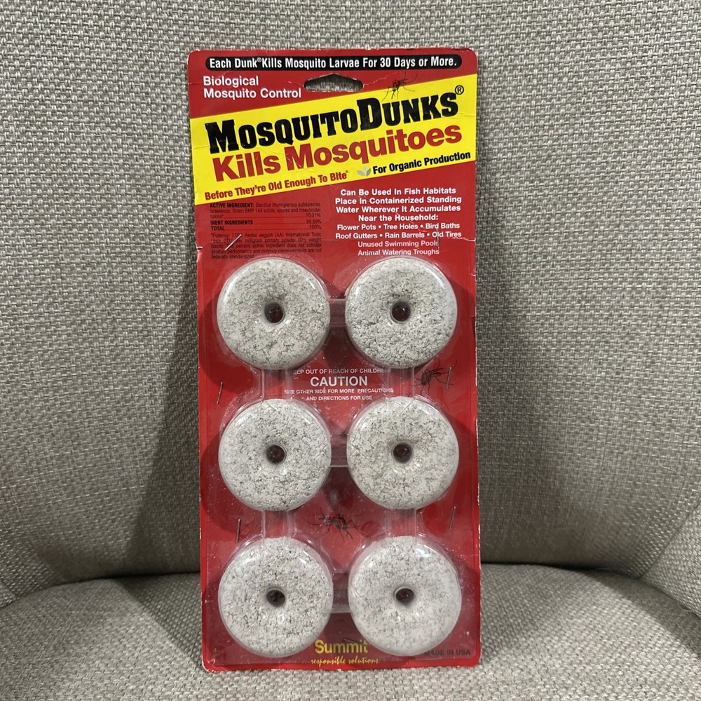 Summit Mosquito Dunks Floating Pod Kill Biologically Safe Method 6 pack