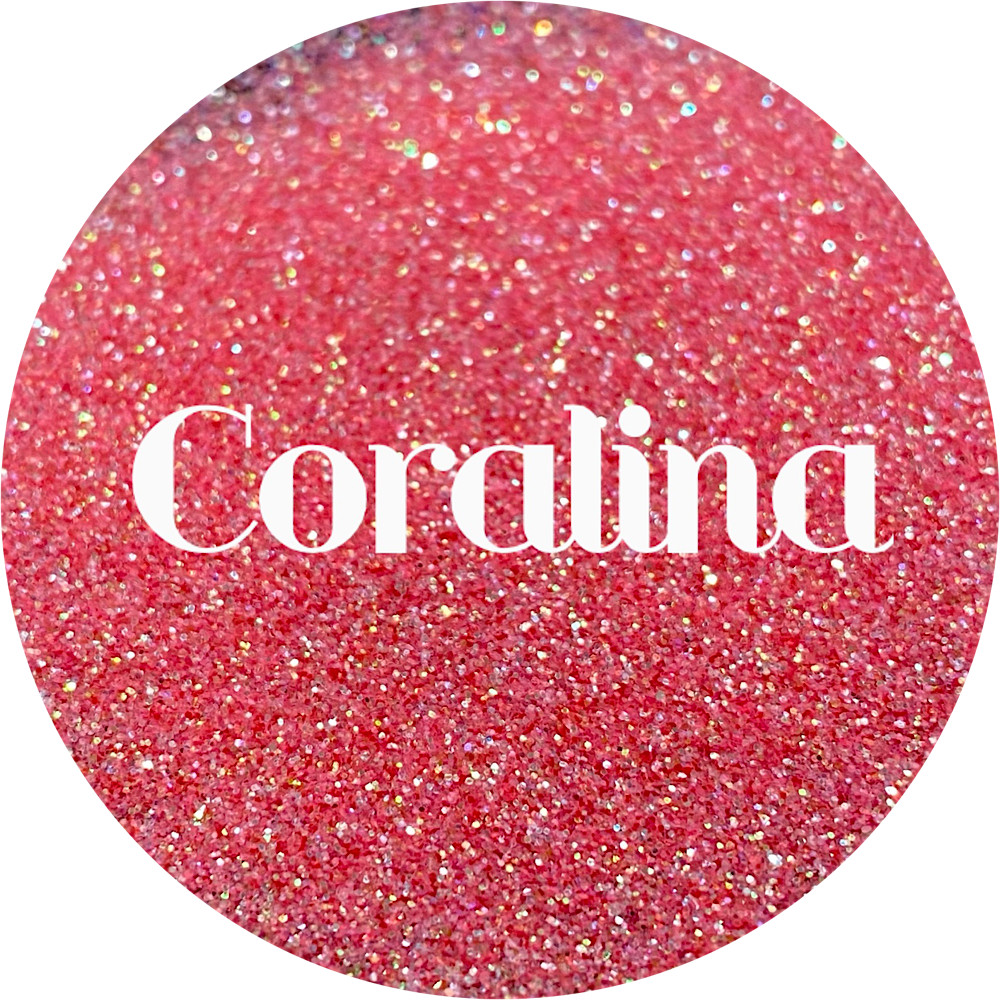 Premium Polyester Glitter - Coral Iridescent