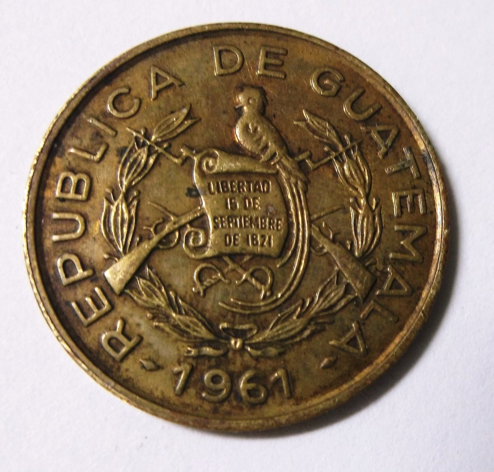 1961 One Centavo Guatemala EF