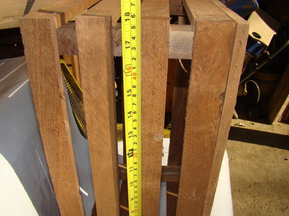 1/2 Bushel Black Walnut Decorative Crate