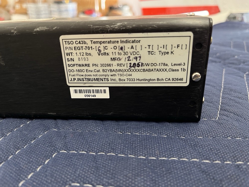 JPI JP Instruments EGT-701-6C Temp Indicator