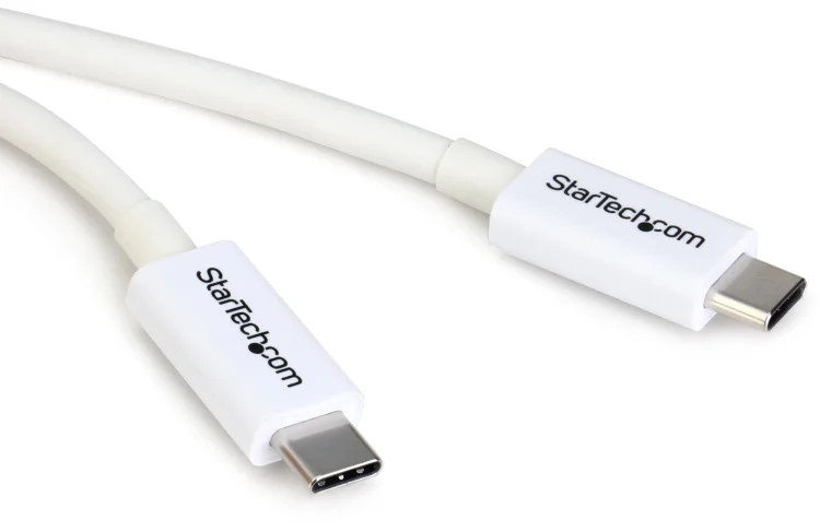 Startech Thunderbolt 3 Cable - 2m, 20 Gbit/s, USB-C - White