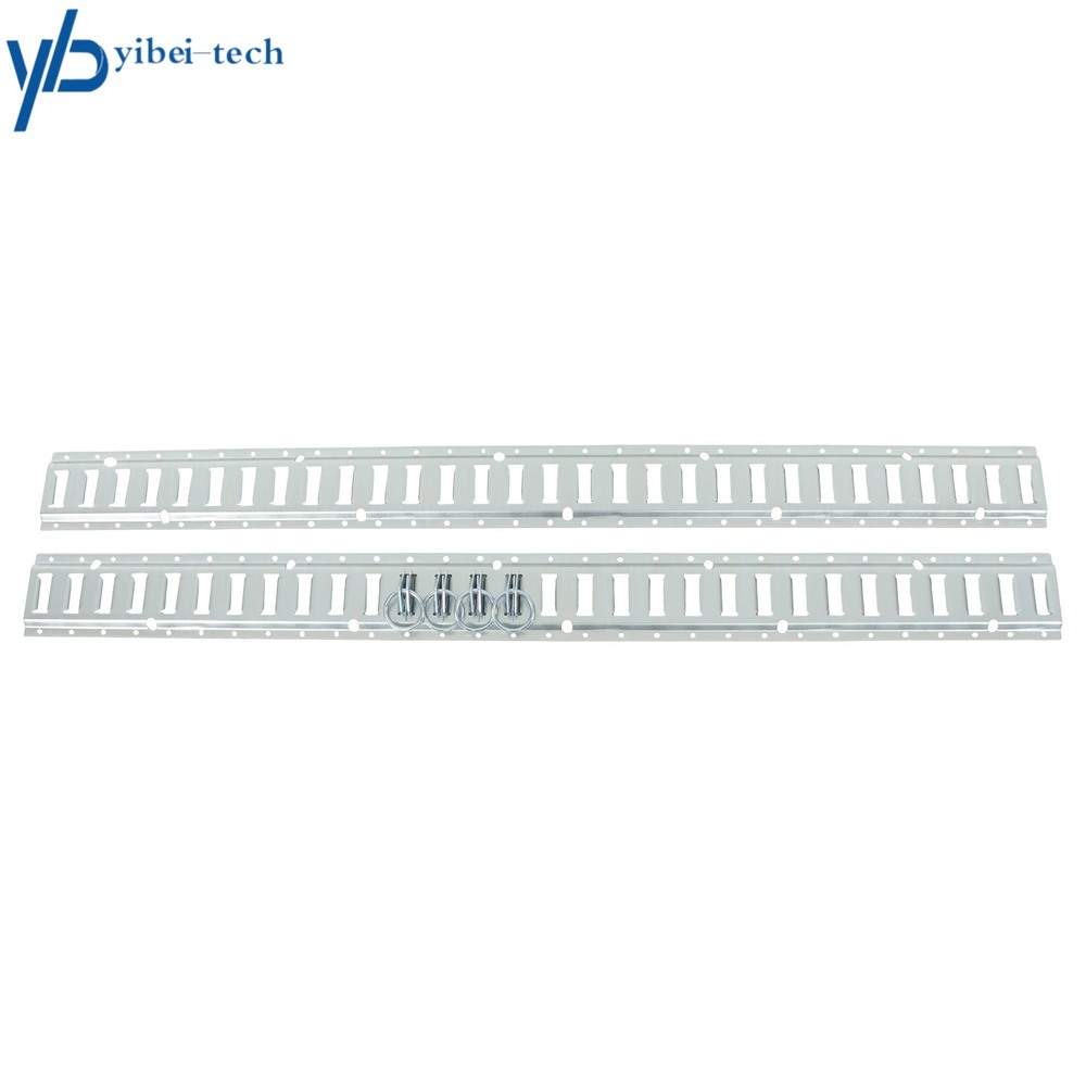 12 Pack 5' E Track Tie Down Rail Kit Galvanized For Vans Trailers Cargo Trailer