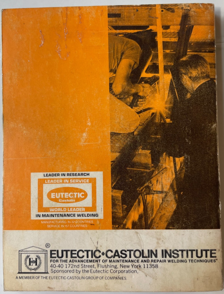 Eutectic + Castolin Welding Pocket Data Book - 1973 - binding loosening