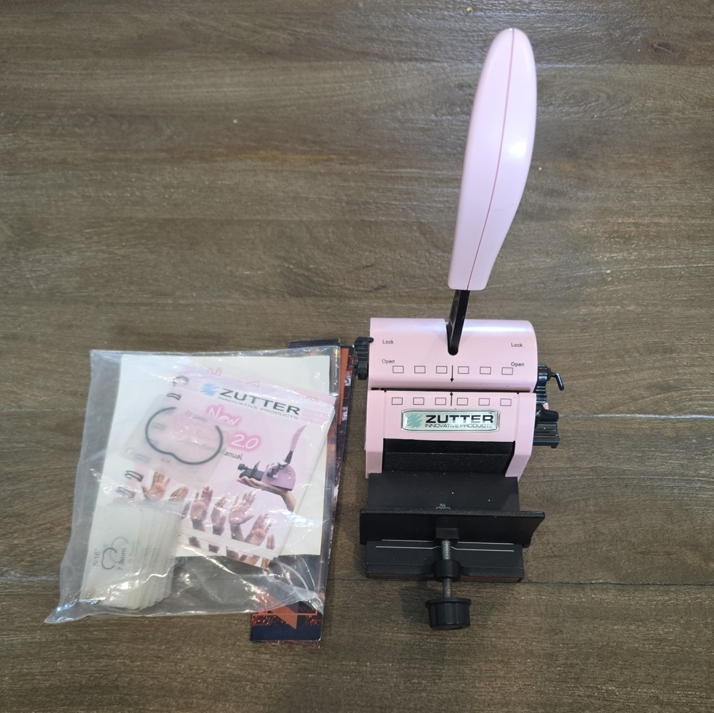 Zutter Innovative Products Pink Bind-It-All Personal Binding System Machine