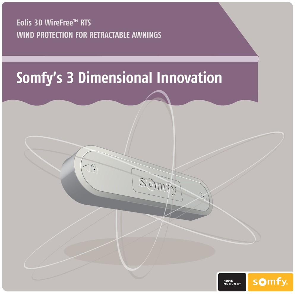 Sunsetter Awning Somfy RTS Wind Sensor {NEW}