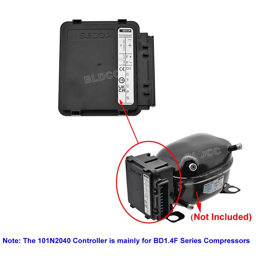 SECOP Electronic Start 101N2040 Controller for DC12V/24V Mini BD1.4F Compressor