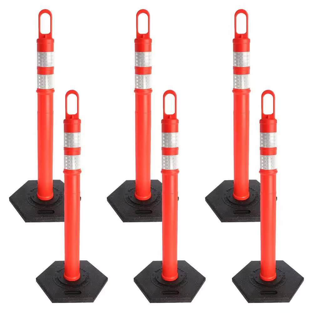 Traffic Orange Delineators (6-Pack)