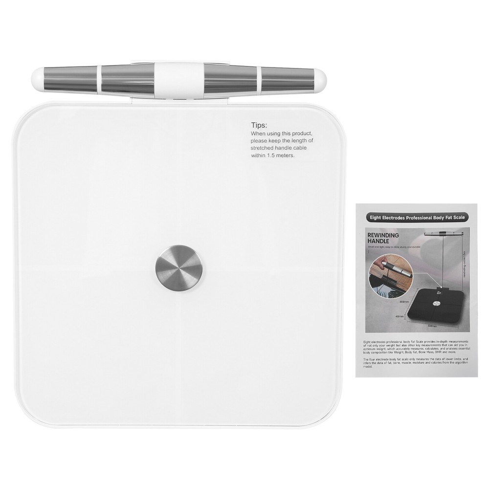 Intelligent Electronic Weight Scale 8 Eletrode Body Fat Scale Memory Function