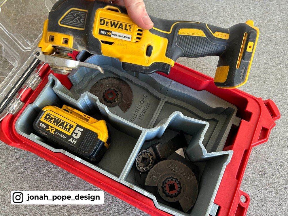 Milwaukee Packout Insert for Dewalt Multi-Tool | Jonah Pope Design (Insert Only)