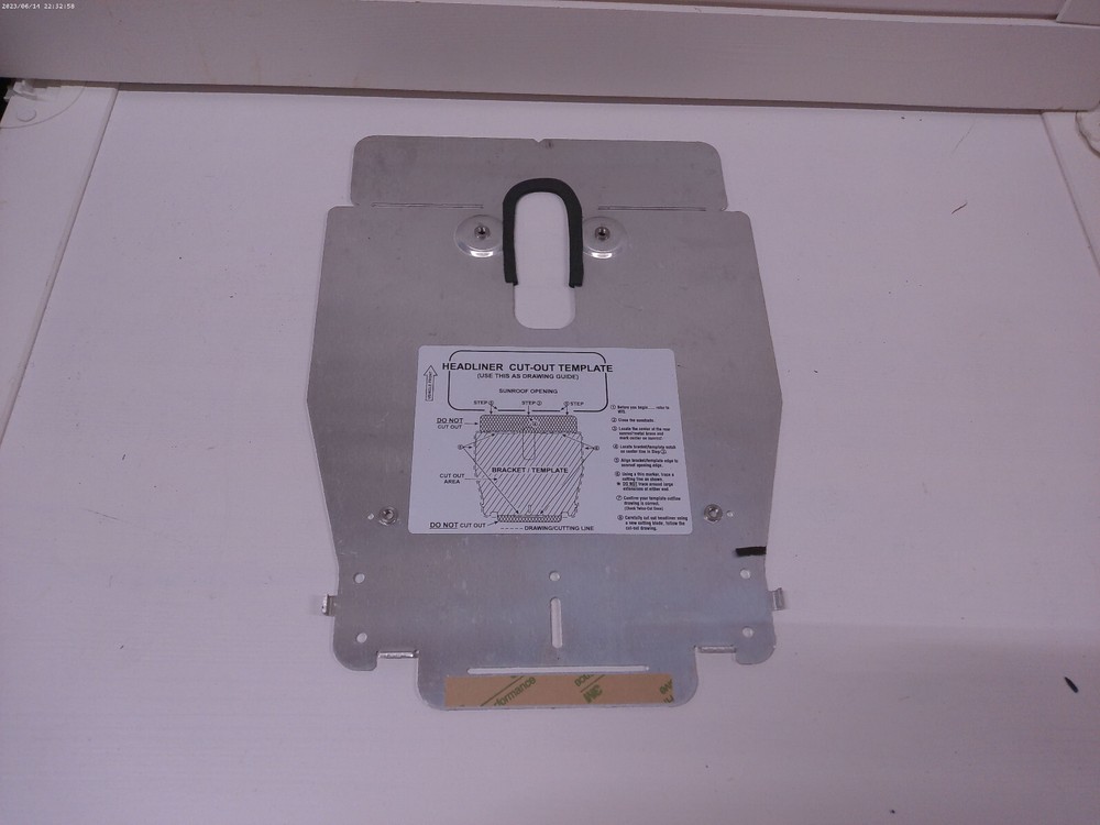 Headliner Cut-Out Template Bracket Template