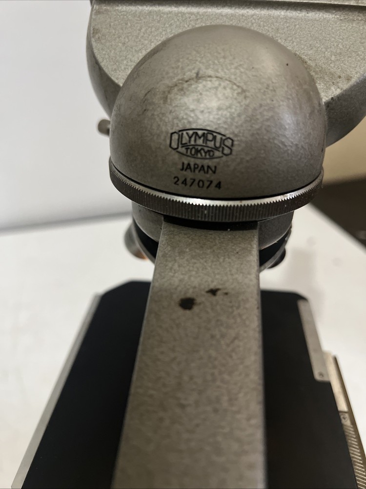 Vintage LAB SETUP Olympus KHC Microscope Binocular Working Lamp UNTESTED AS-IS