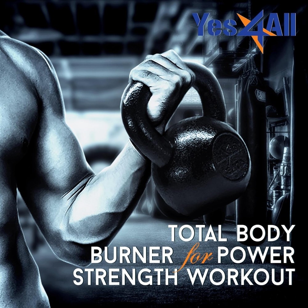 30 Lbs Solid Cast Iron Kettlebell - Versatile Strength Training Tool