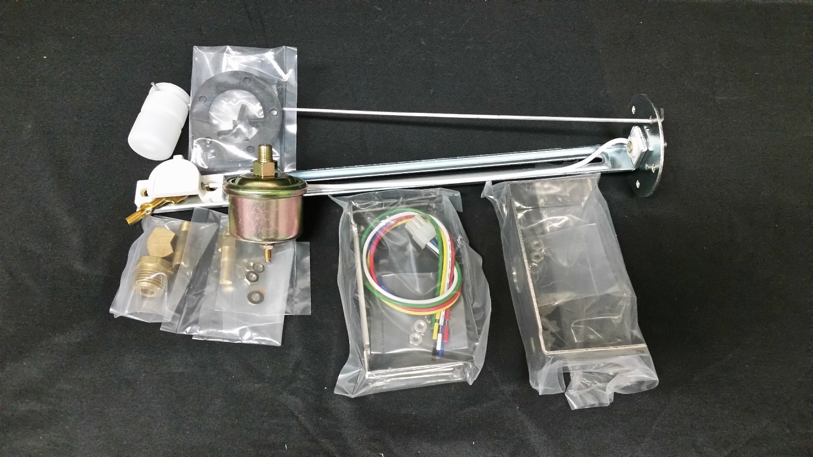 5 “ Quad Gold Mech Street Rod Gauge Set  STREET ROD HOT ROD, UNIVERSAL      