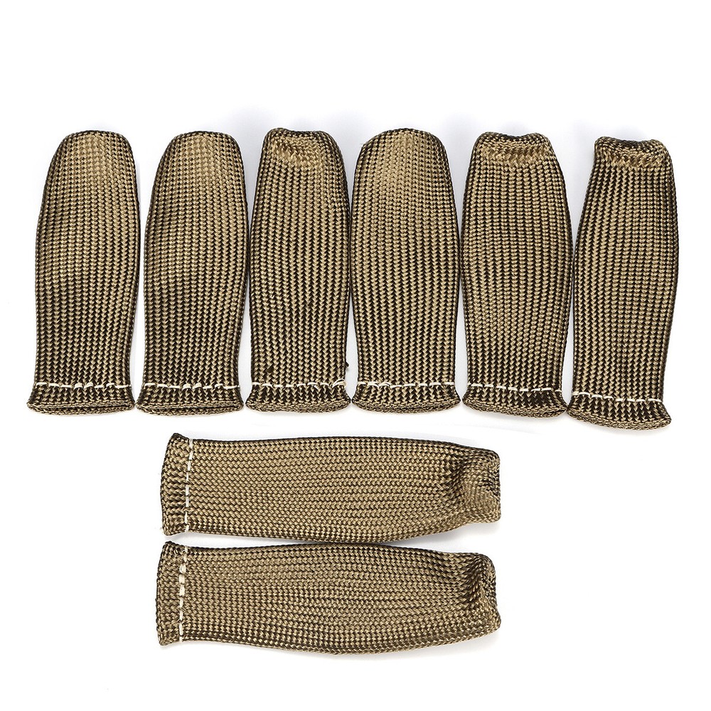 2500° Titanium Spark Plug Wire Sleeve Boot Heat Shield Protector For LS1/LS2/LS4