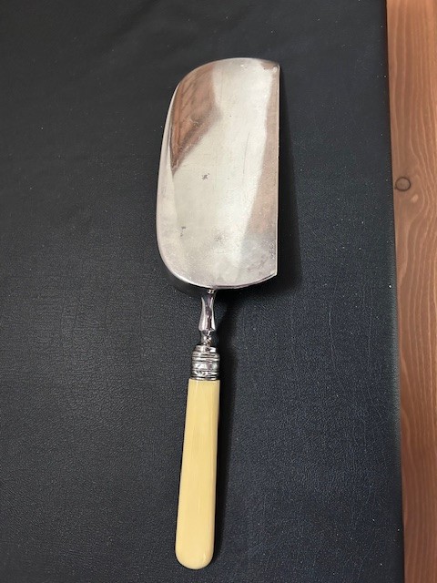 Vintage silver plate table crumber