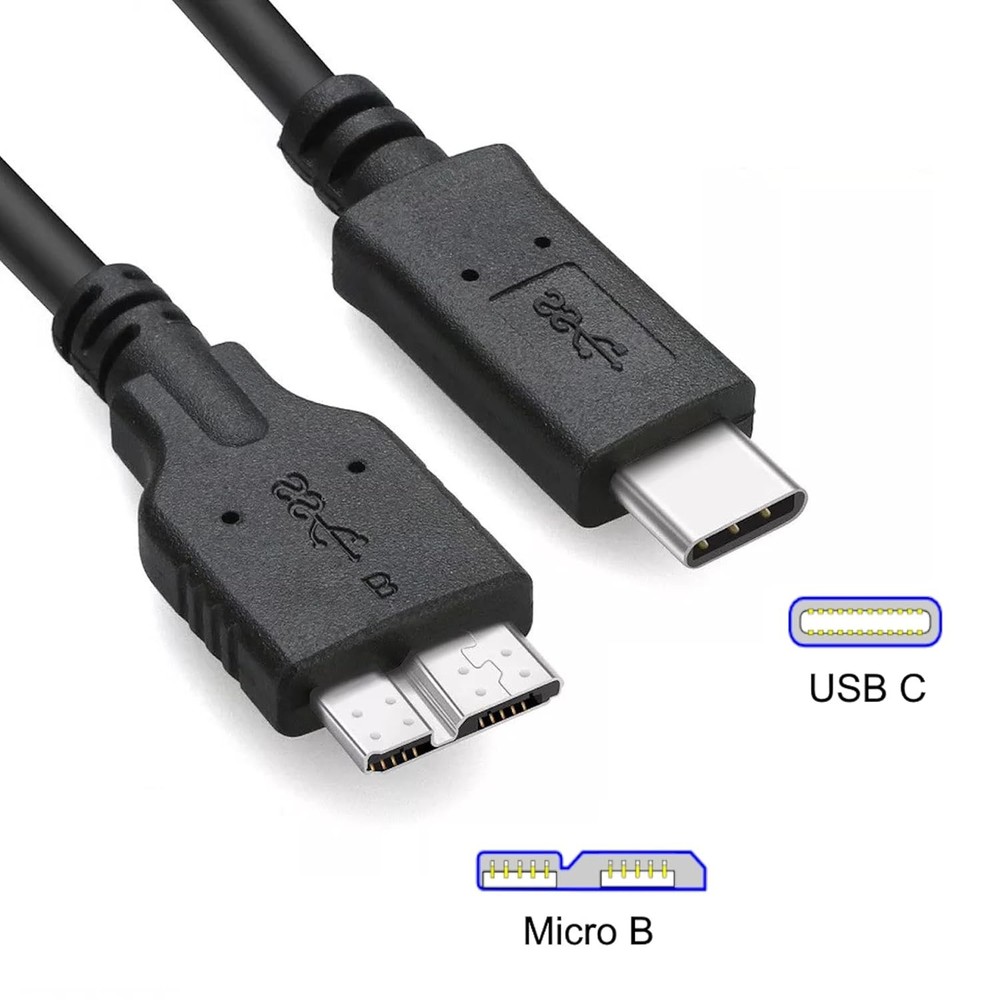3ft USB C External Hard Drive Data Cable