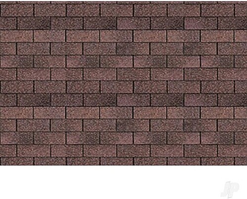 JTT 2 Patterned White Plastic Sheets Asphalt Shingles - HO Scale - Model