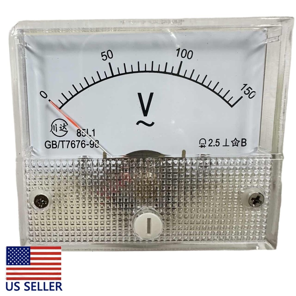 1PCS AC 0-150V Analog Panel Volt Voltage Meter Voltmeter Gauge
