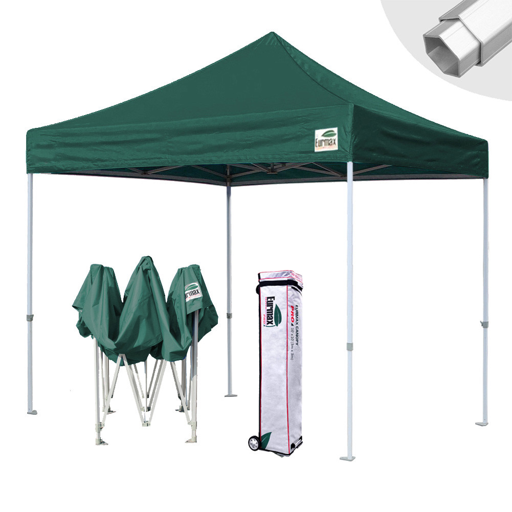 Full Aluminum Ez Pop Up Canopy Outdoor Gazebo Party Show Tent W/Wheeled Bag