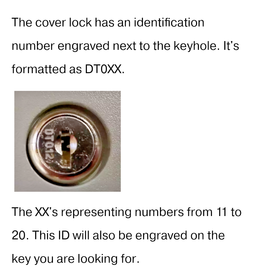 Detex Key 🔑 Alarm Keys Single or Set for Battery Access Cover Lock ECL-405-KIT