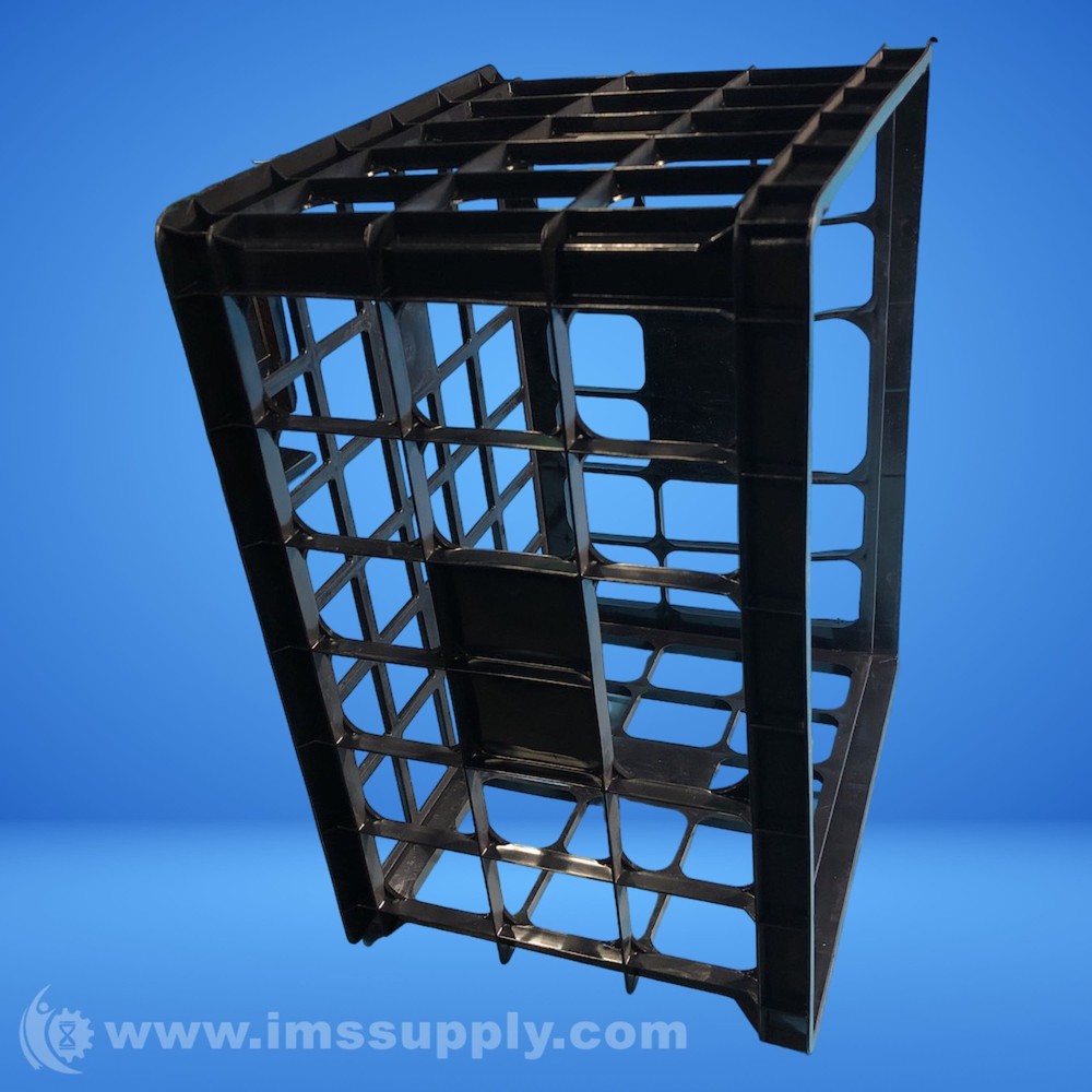 Style Selections CR0100 Black Plastic Stackable Milk Crate 0581