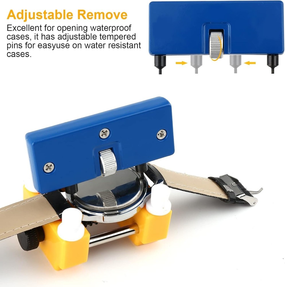 Professional 9PCS Watch Battery Replacement Kit - Durable Tools for Easy Repairs