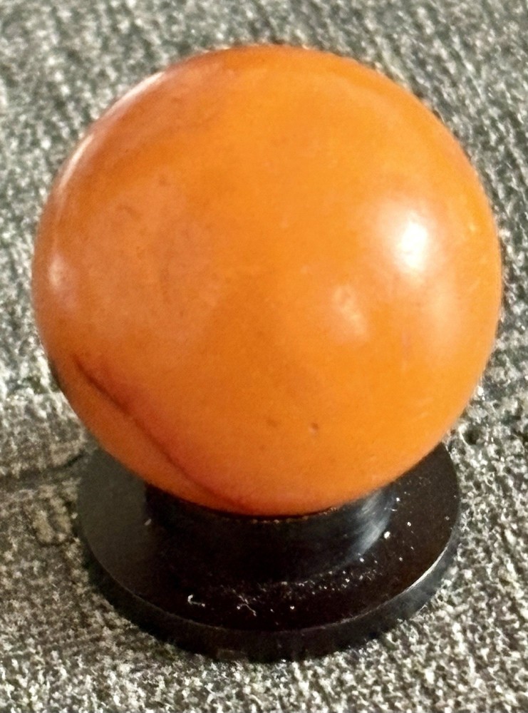 Antique Amber Bakelite Bead .72”