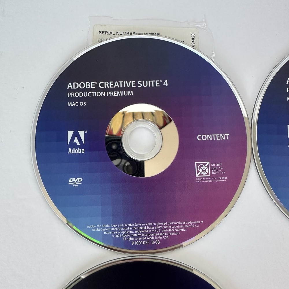 Adobe Creative Suite 4 Production Premium Software For Mac OS With Serial Number