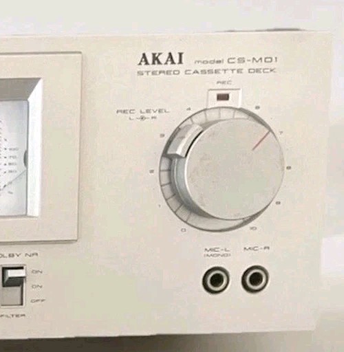 REC LEVEL Control Knobs For Akai CS-M01A CS-M02 CS-M3/M4 Stereo Cassette Deck
